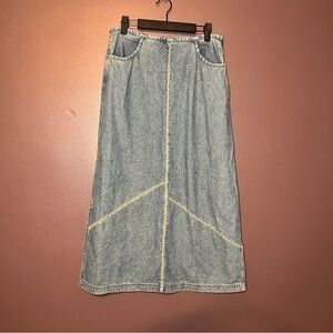 J. Jill out of the blue denim midi skirt